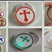 Набор сувенирных монет Ордена Тамплиеров 12 штук