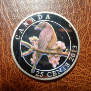 Канада 25 центов 2013.