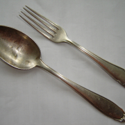 Немецкая Офицерская ложка и вилка, 3 REICH.