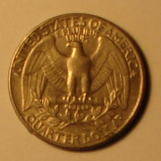 Монета Quarter Dollar 1989 года. Перевертыш