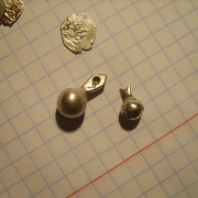 пуговица серебро гирька