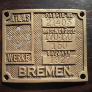 Табличка с немецкого корабля 