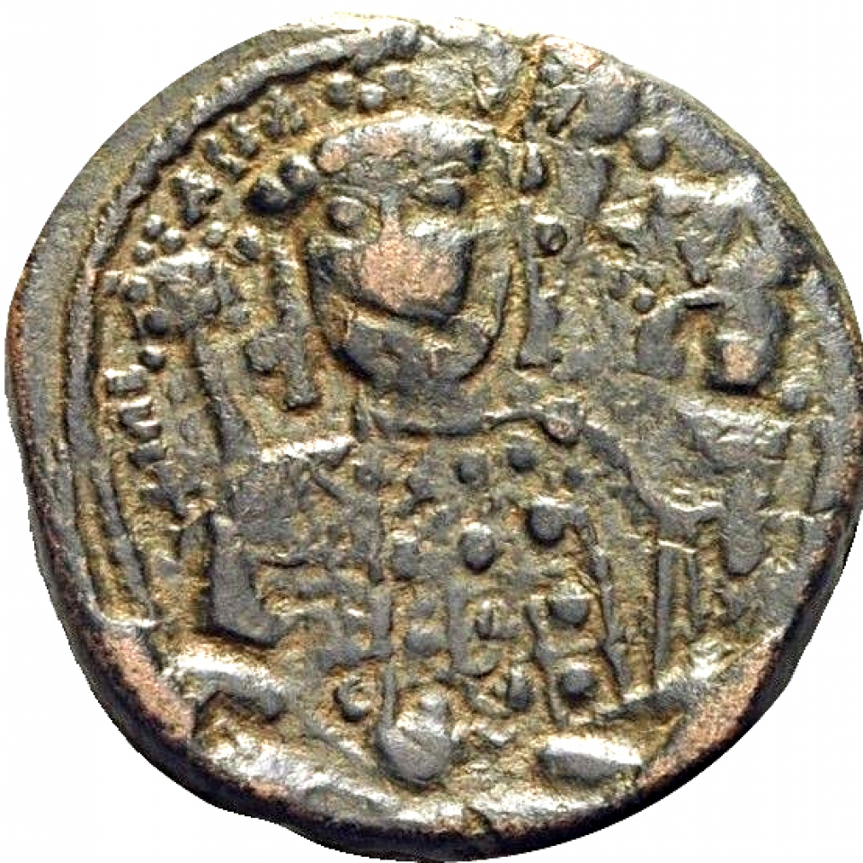 Бронзовая монета византии. Монета Византия Дука.